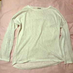 Sparkly white sweater